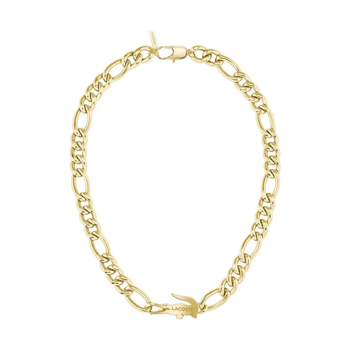 Lacoste Collier Femme Crocodile - 2040372 Acier Doré | Femme Collier Et Pendentif