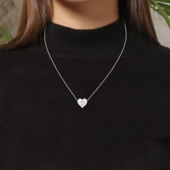 Lacoste Collier Femme Love My Croc - 2040394 Acier Argent | Femme Collier Et Pendentif