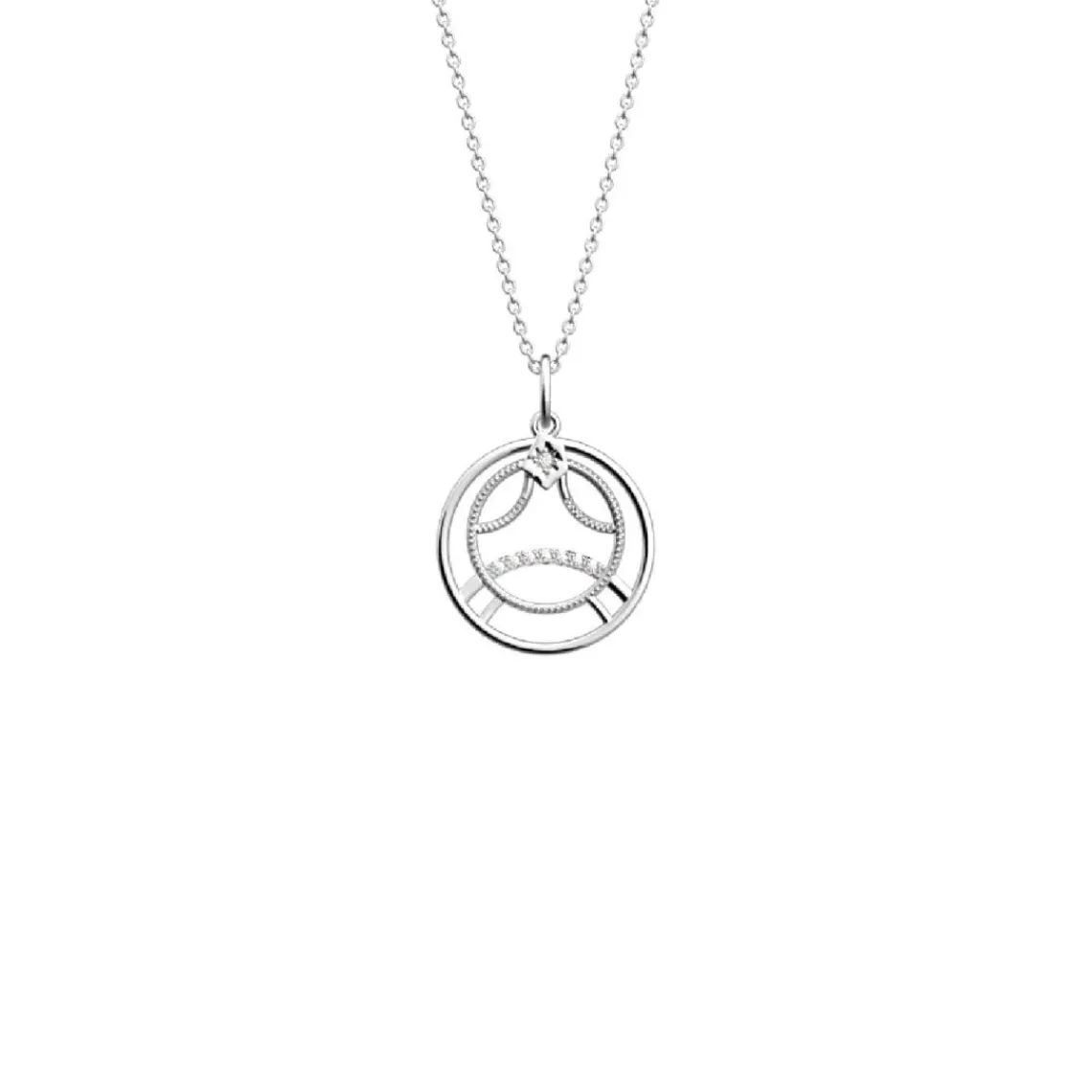 Les Georgettes Collier Femme 704413916J6050 Argent Agate P-Zodiaque | Femme Collier Et Pendentif