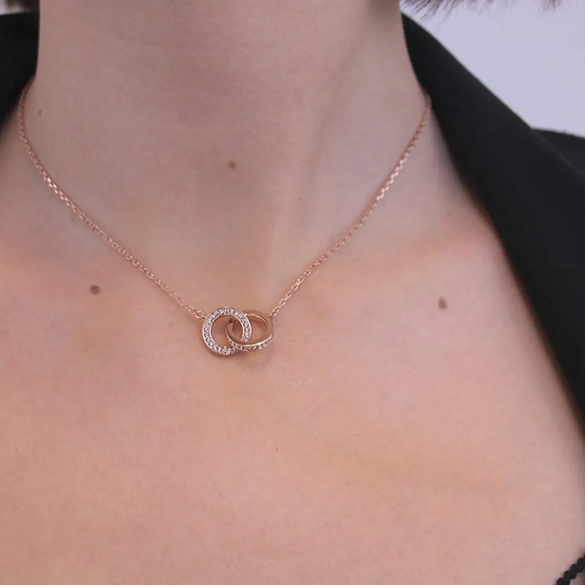 MYC-Paris Collier Femme - DP0138-RG Laiton Doré rose | Femme Collier Et Pendentif