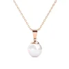 MYC-Paris Collier Femme - DP0402-RG Laiton Doré rose | Femme Collier Et Pendentif
