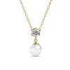 MYC-Paris Collier Femme - Laiton Doré et Perle | Femme Collier Et Pendentif