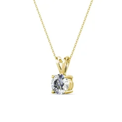 MYC-Paris Collier Femme Solitaire - DP0079-G Laiton Doré | Femme Collier Et Pendentif