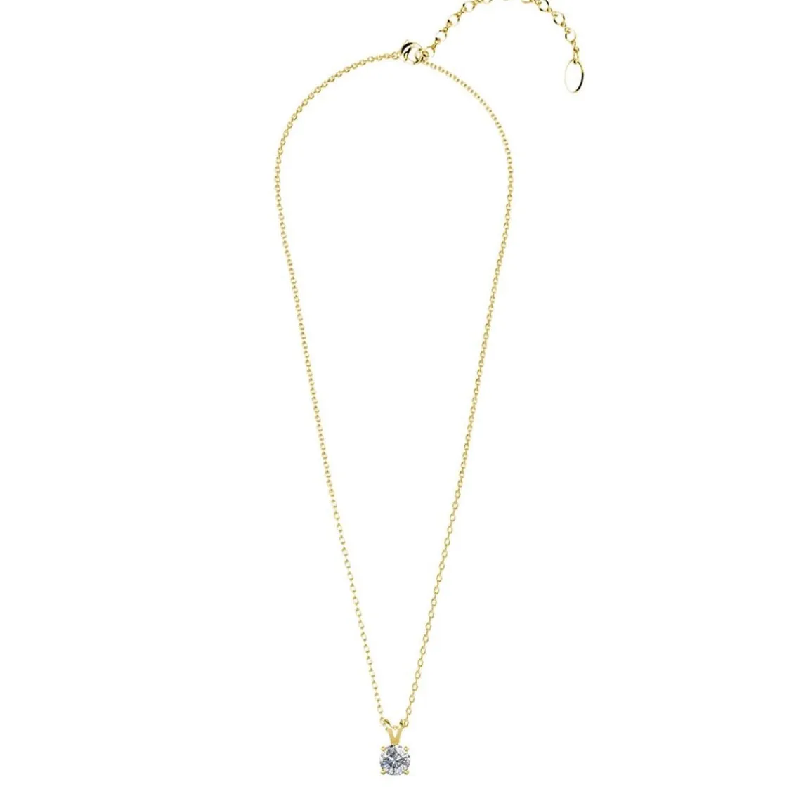 MYC-Paris Collier Femme Solitaire - DP0079-G Laiton Doré | Femme Collier Et Pendentif