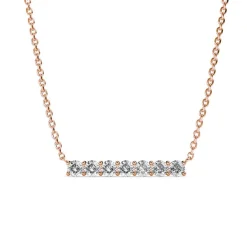 MYC-Paris Collier Femme Solitaire - DP0222-RG Laiton Doré rose | Femme Collier Et Pendentif