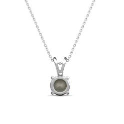 MYC-Paris Collier Femme Solitaire - DP0079-S Laiton Argent | Femme Collier Et Pendentif