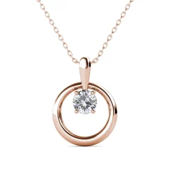 MYC-Paris Collier Femme Solitaire - DP0181-RG Laiton Doré rose | Femme Collier Et Pendentif