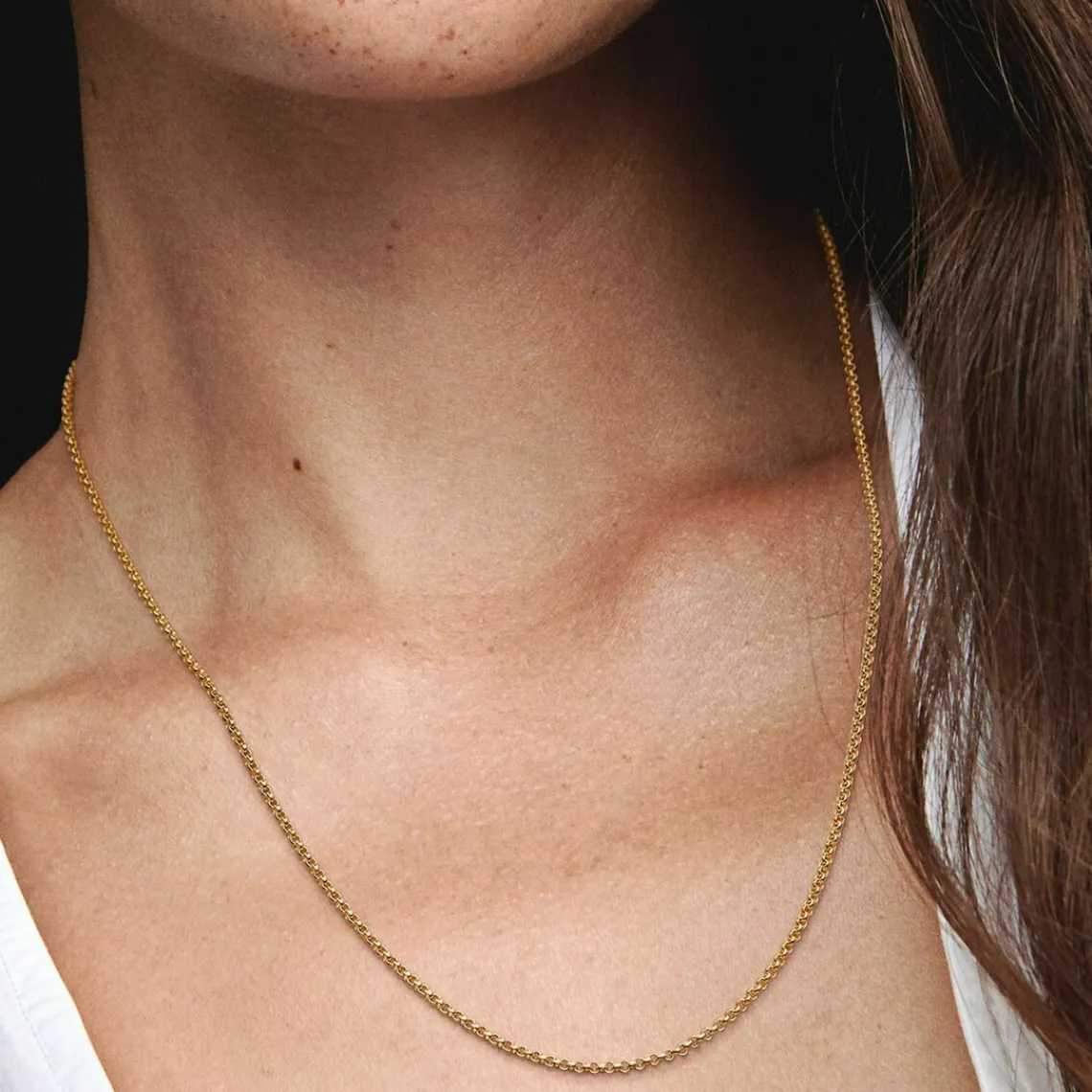 Pandora Collier Femme Moments Chaîne Maille Jaseron | Femme Collier Et Pendentif