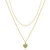 Pixies Bijoux Collier Femme - PNM0026-1GAV Acier Vert | Femme Collier Et Pendentif
