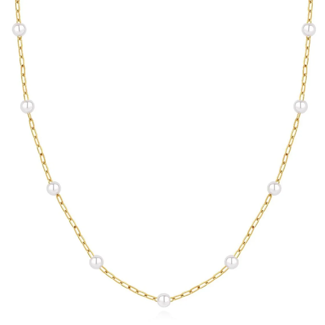 Pixies Bijoux Collier Femme - PNS0015-1PRL Acier Blanc | Femme Collier Et Pendentif