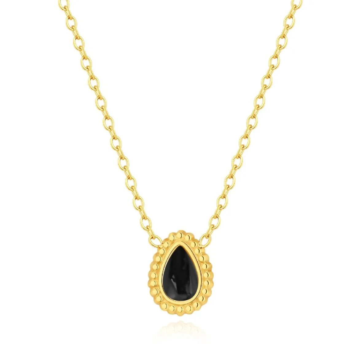 Pixies Bijoux Collier Femme - PNS0019-1BKO Acier Noir | Femme Collier Et Pendentif