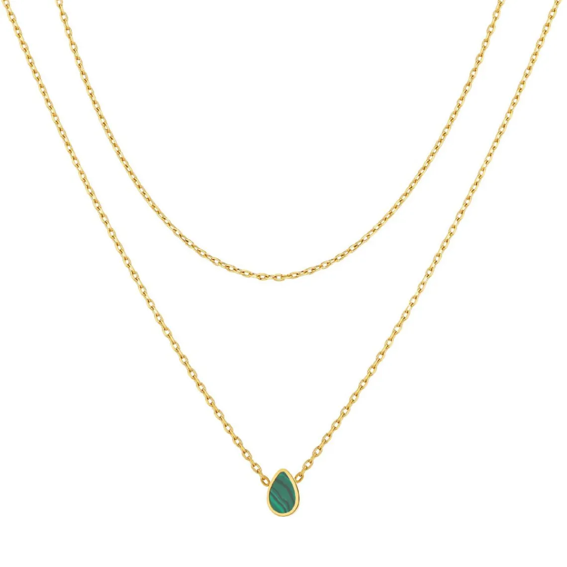 Pixies Bijoux Collier Femme - PNM0047-1MAL Acier Vert | Femme Collier Et Pendentif