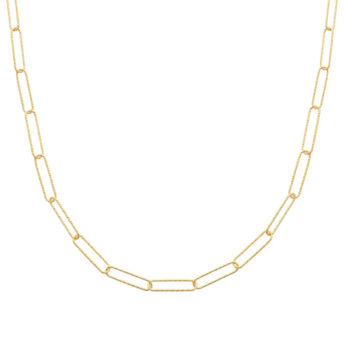Maison de la Bijouterie Collier femme plaqué or 5,5 mm maillons - UYZWVW45 | Femme Collier Et Pendentif
