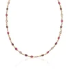 Maison de la Bijouterie Collier femme plaqué or cristal serti clos - YVV5VZ45 | Femme Collier Et Pendentif
