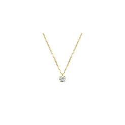 Maison de la Bijouterie Collier Femme plaqué or oxyde de zirconium 5mm UW30W545 | Femme Collier Et Pendentif