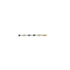Maison de la Bijouterie Collier Femme plaqué or pierres bleues cristal YVV0VZ45 | Femme Collier Et Pendentif