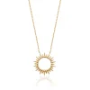 Maison de la Bijouterie Collier femme plaqué or serti clos - UYZ60Y45 | Femme Collier Et Pendentif