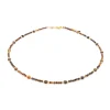 Sloya Collier Femme Paloma en pierres Oeil de Tigre | Femme Collier Et Pendentif