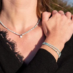 Sloya Collier Femme Lumia Amazonite | Femme Collier Et Pendentif
