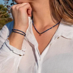 Sloya Collier Femme Lumia Lapis-lazuli | Femme Collier Et Pendentif