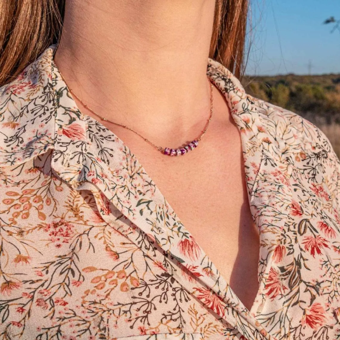 Sloya Collier Femme Piana Jaspe | Femme Collier Et Pendentif