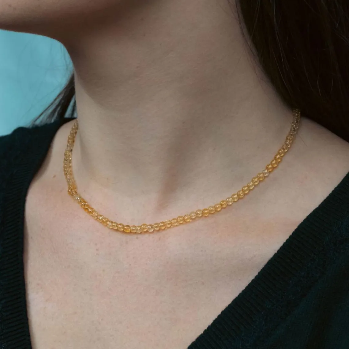 Sloya Collier Femme Serena Citrine | Femme Collier Et Pendentif