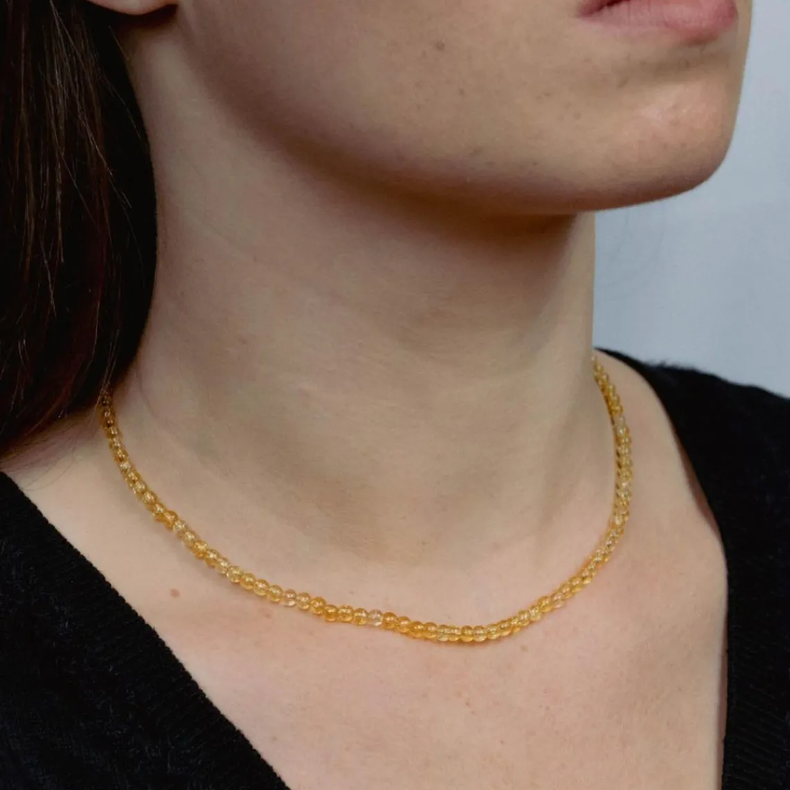 Sloya Collier Femme Serena Citrine | Femme Collier Et Pendentif