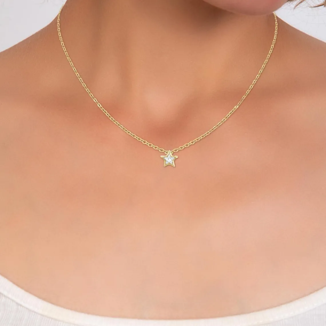 So Charm Bijoux Collier Femme So Charm - B3085-DORE - Collier Étoile Doré | Femme Collier Et Pendentif