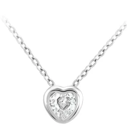 So Charm Bijoux Collier Femme So Charm - B3084-ARGENT - Collier Coeur Argenté | Femme Collier Et Pendentif