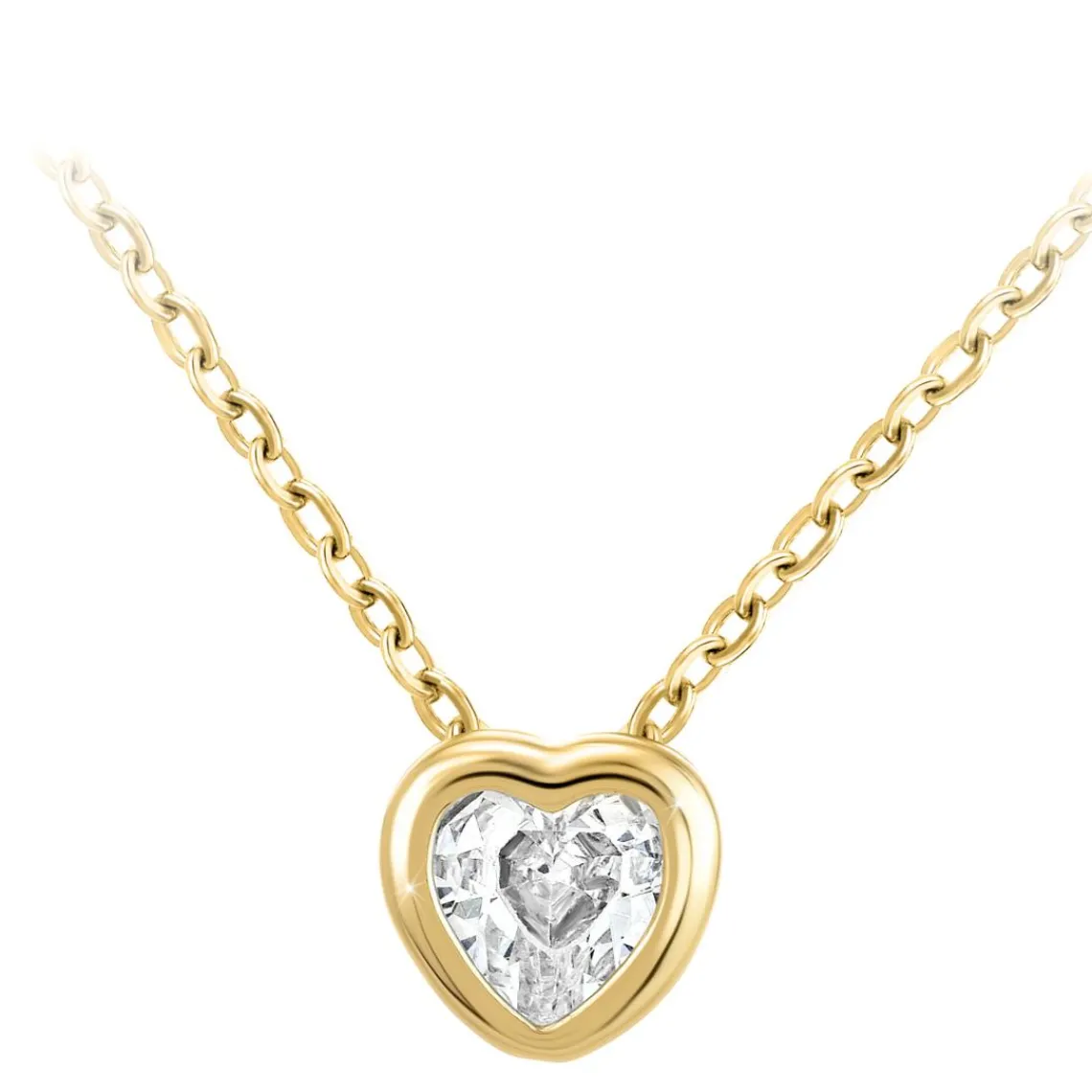 So Charm Bijoux Collier Femme So Charm - B3084-DORE - Collier Coeur Doré | Femme Collier Et Pendentif