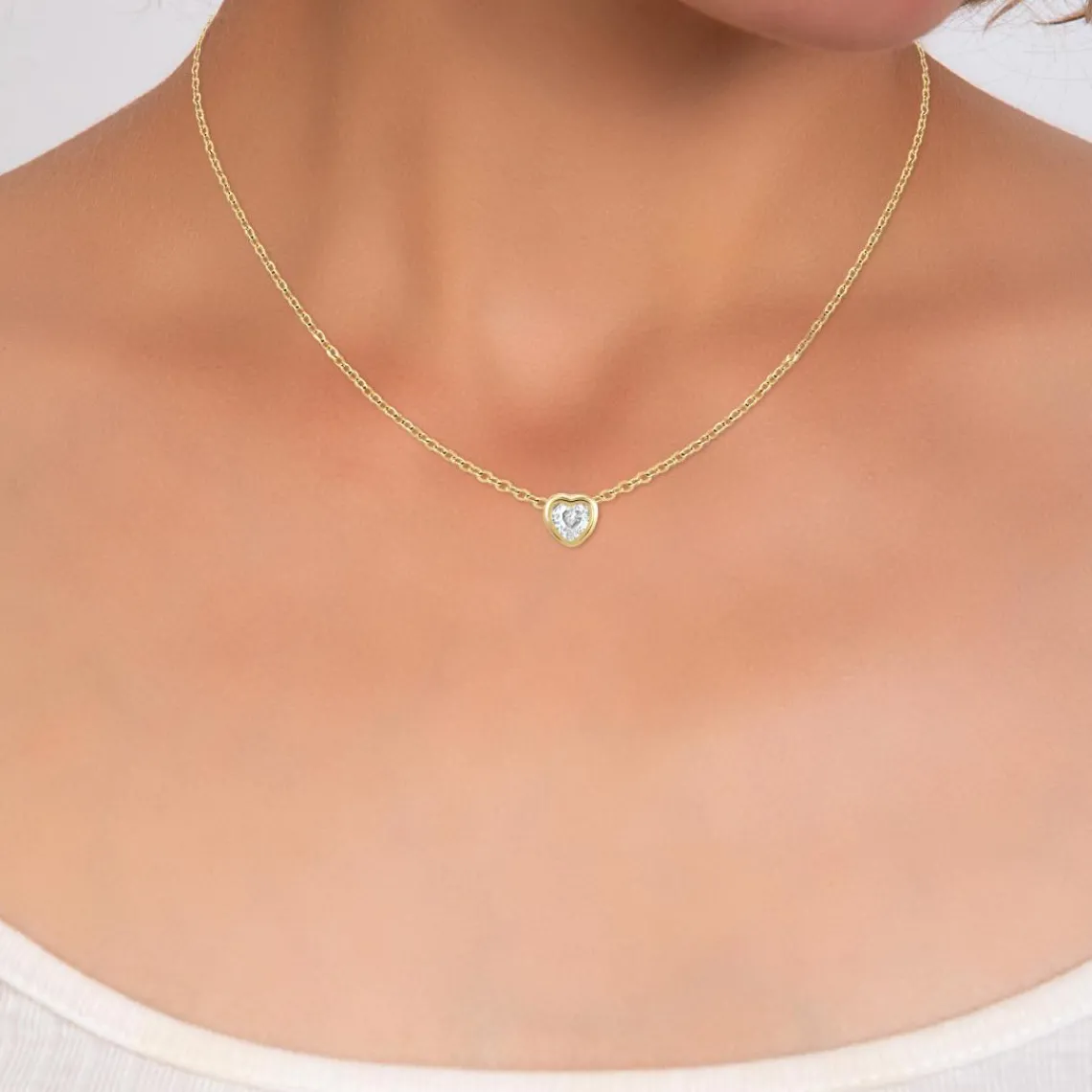 So Charm Bijoux Collier Femme So Charm - B3084-DORE - Collier Coeur Doré | Femme Collier Et Pendentif