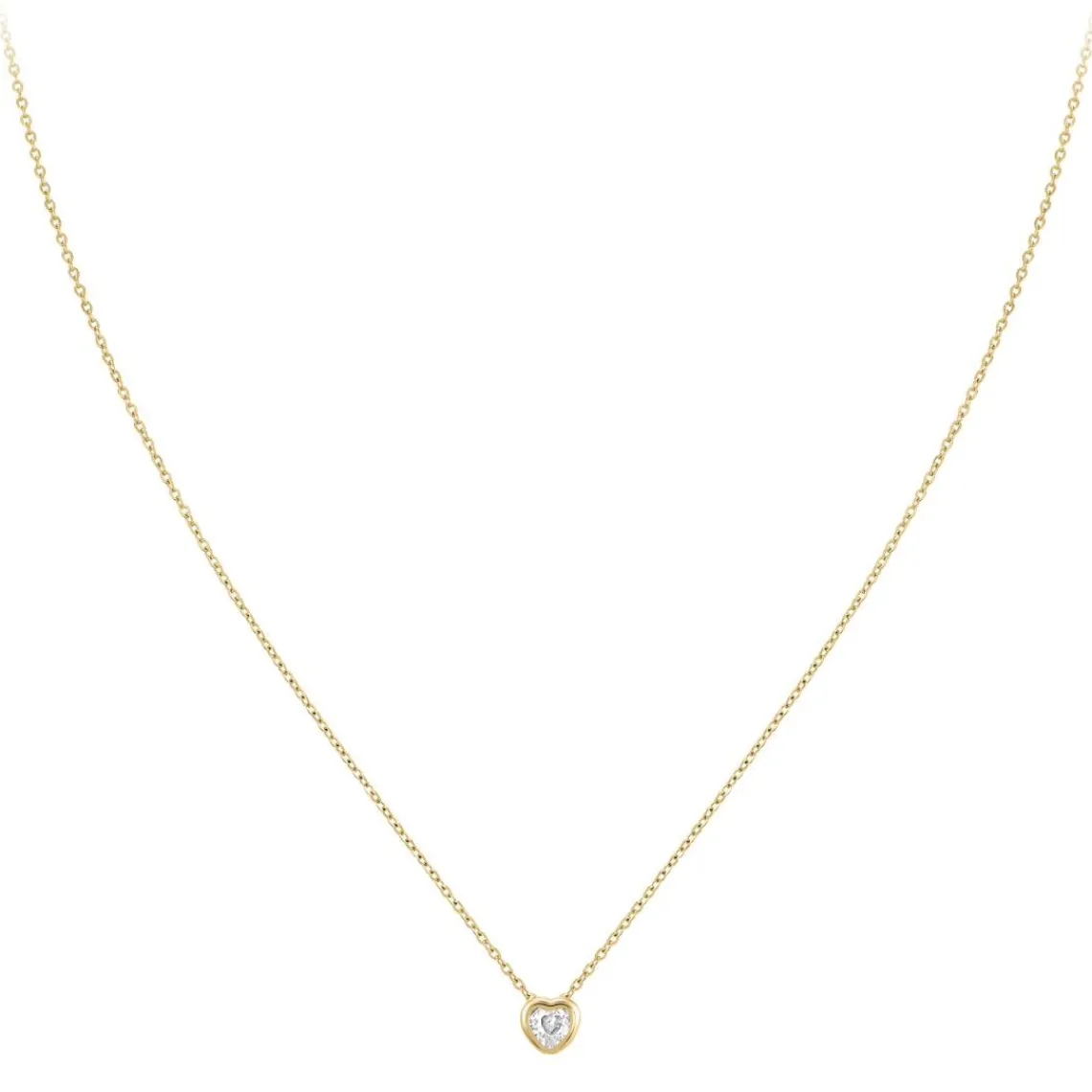 So Charm Bijoux Collier Femme So Charm - B3084-DORE - Collier Coeur Doré | Femme Collier Et Pendentif