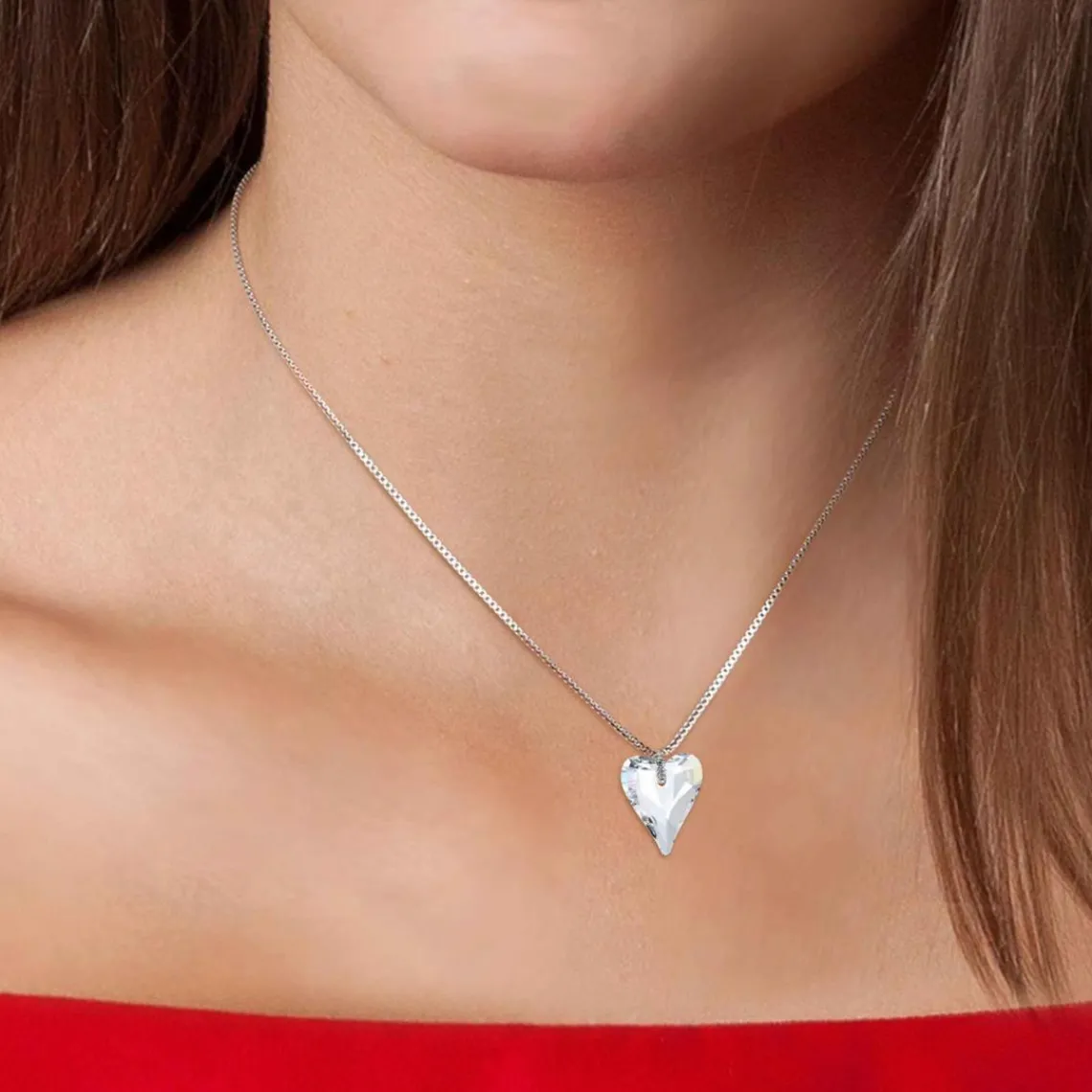 So Charm Bijoux Collier femme So Charm - BS007-SN016-CRYS Métal Argent | Femme Collier Et Pendentif