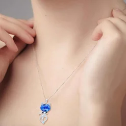 So Charm Bijoux Collier femme So Charm - BS1449-SAPH Métal Argent | Femme Collier Et Pendentif