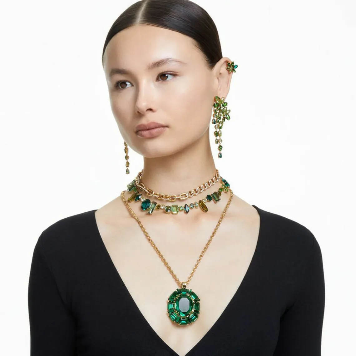 Swarovski Bijoux Collier Femme Swarovski - 5613735 Métal Vert | Femme Collier Et Pendentif