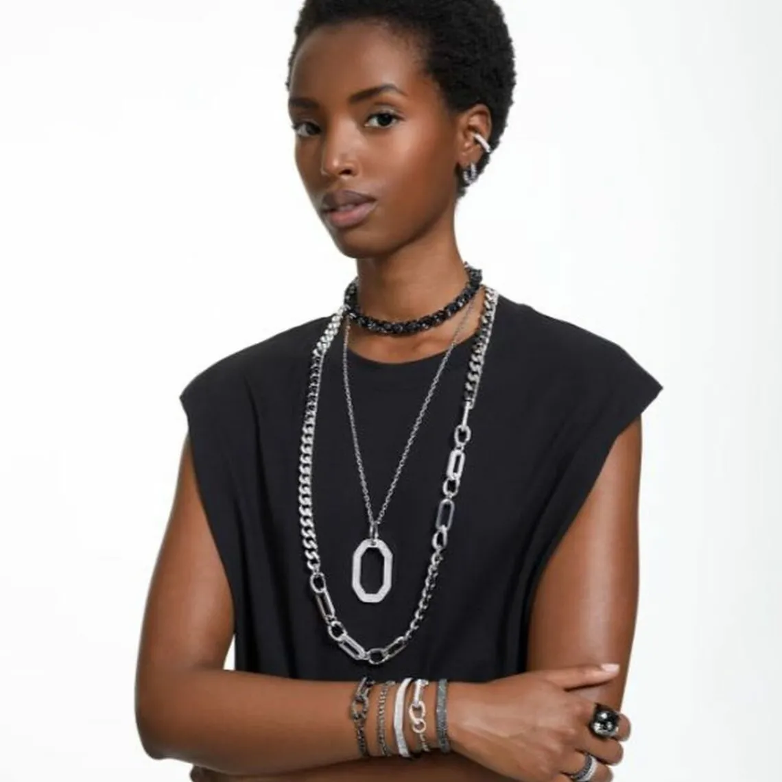 Swarovski Bijoux Collier Femme Swarovski 5642388 - DEXTERA | Femme Collier Et Pendentif