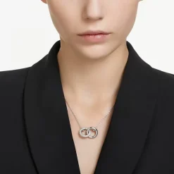Swarovski Bijoux Collier Femme Swarovski 5670251 Dextera - InterLinked CRY/RHS | Femme Collier Et Pendentif