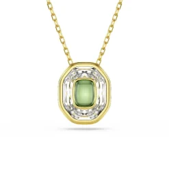 Swarovski Bijoux Collier Femme Swarovski Chroma Stack - 5705580 Plaqué or Vert | Femme Collier Et Pendentif