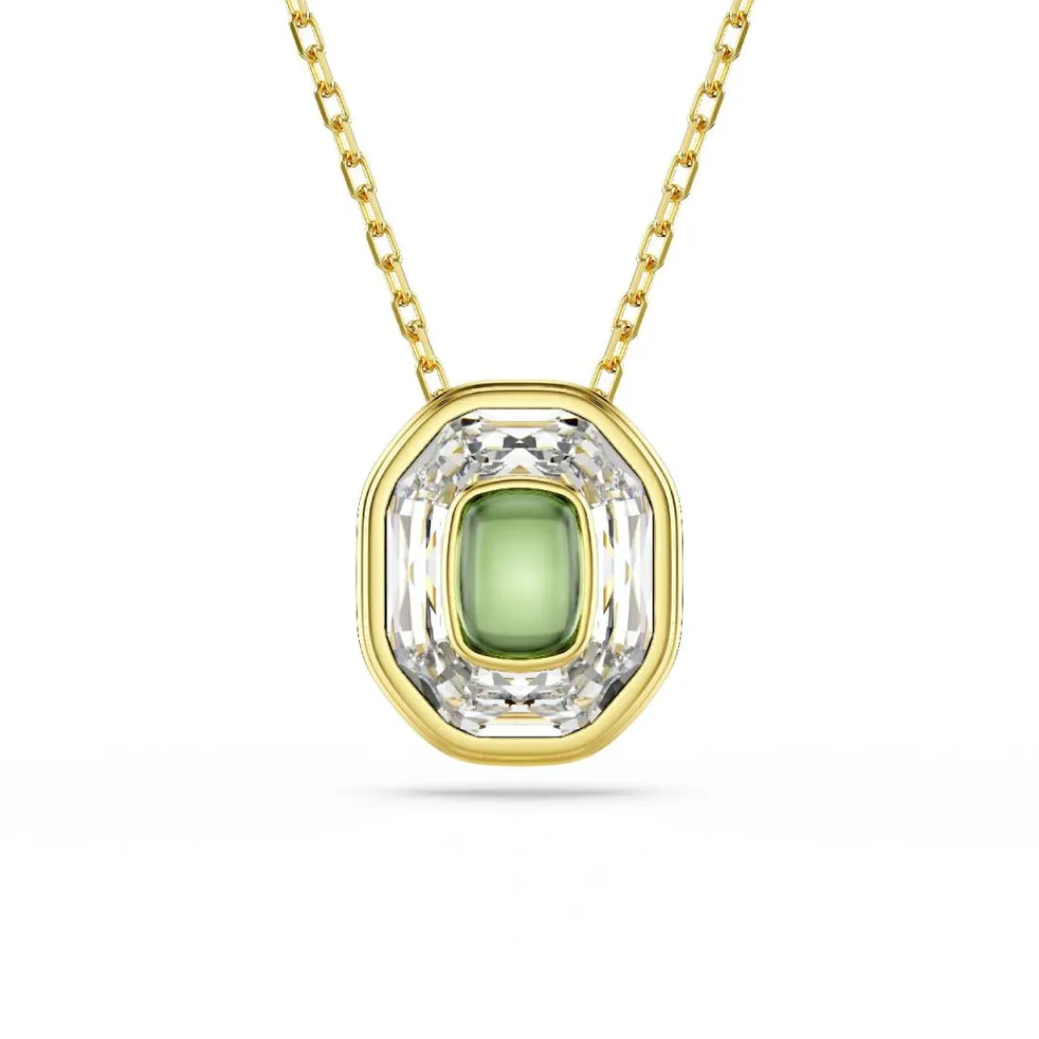 Swarovski Bijoux Collier Femme Swarovski Chroma Stack - 5705580 Plaqué or Vert | Femme Collier Et Pendentif