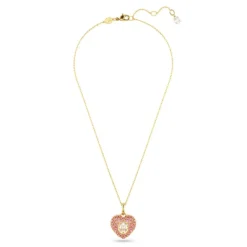 Swarovski Bijoux Collier Femme Swarovski Hyperbola Heart - 5680784 rose,doré | Femme Collier Et Pendentif