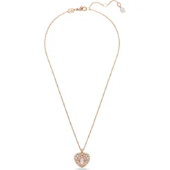 Swarovski Bijoux Collier Femme Swarovski Hyperbola Heart Wh - 5680402 rose,doré | Femme Collier Et Pendentif