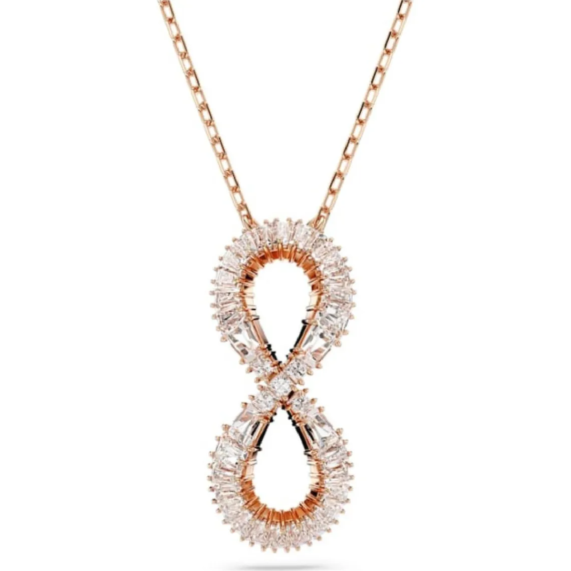 Swarovski Bijoux Collier Femme Swarovski Hyperbola - 5677623 doré rose,blanc | Femme Collier Et Pendentif
