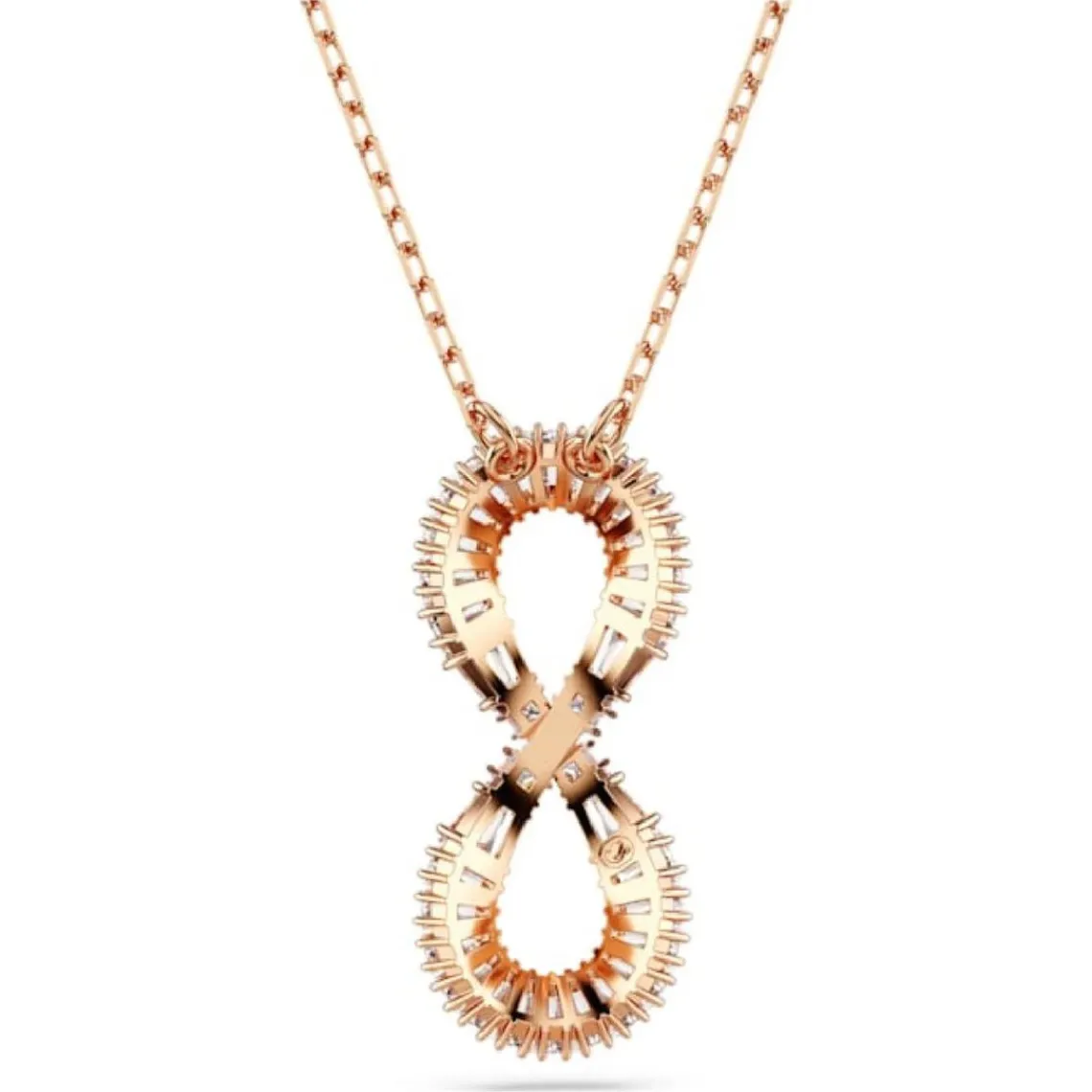Swarovski Bijoux Collier Femme Swarovski Hyperbola - 5677623 doré rose,blanc | Femme Collier Et Pendentif