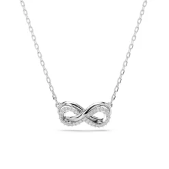 Swarovski Bijoux Collier Femme Swarovski Hyperbola Pave - 5687265 blanc,argent | Femme Collier Et Pendentif