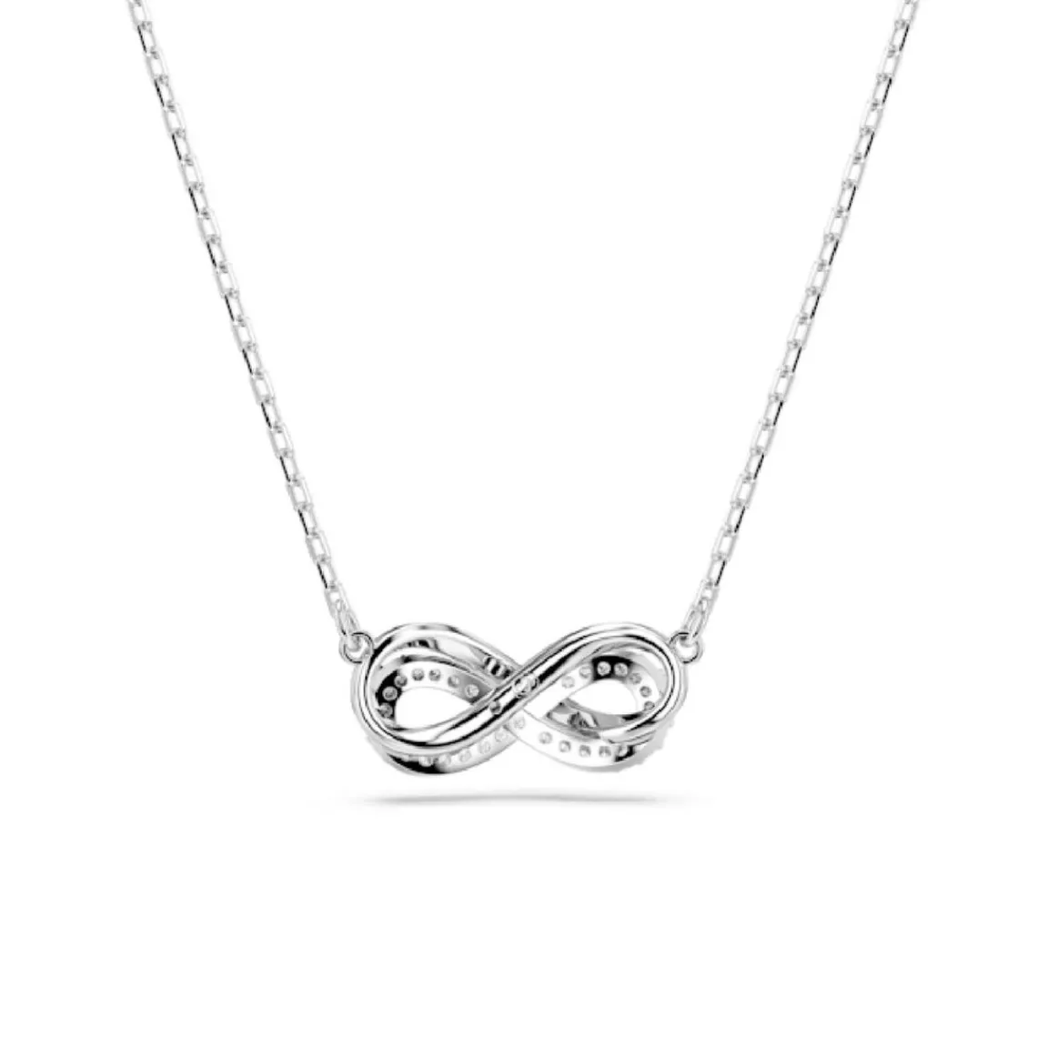 Swarovski Bijoux Collier Femme Swarovski Hyperbola Pave - 5687265 blanc,argent | Femme Collier Et Pendentif