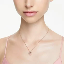 Swarovski Bijoux Collier Femme Swarovski Idyllia 5674211 - CZ CloverSilk/ROS | Femme Collier Et Pendentif