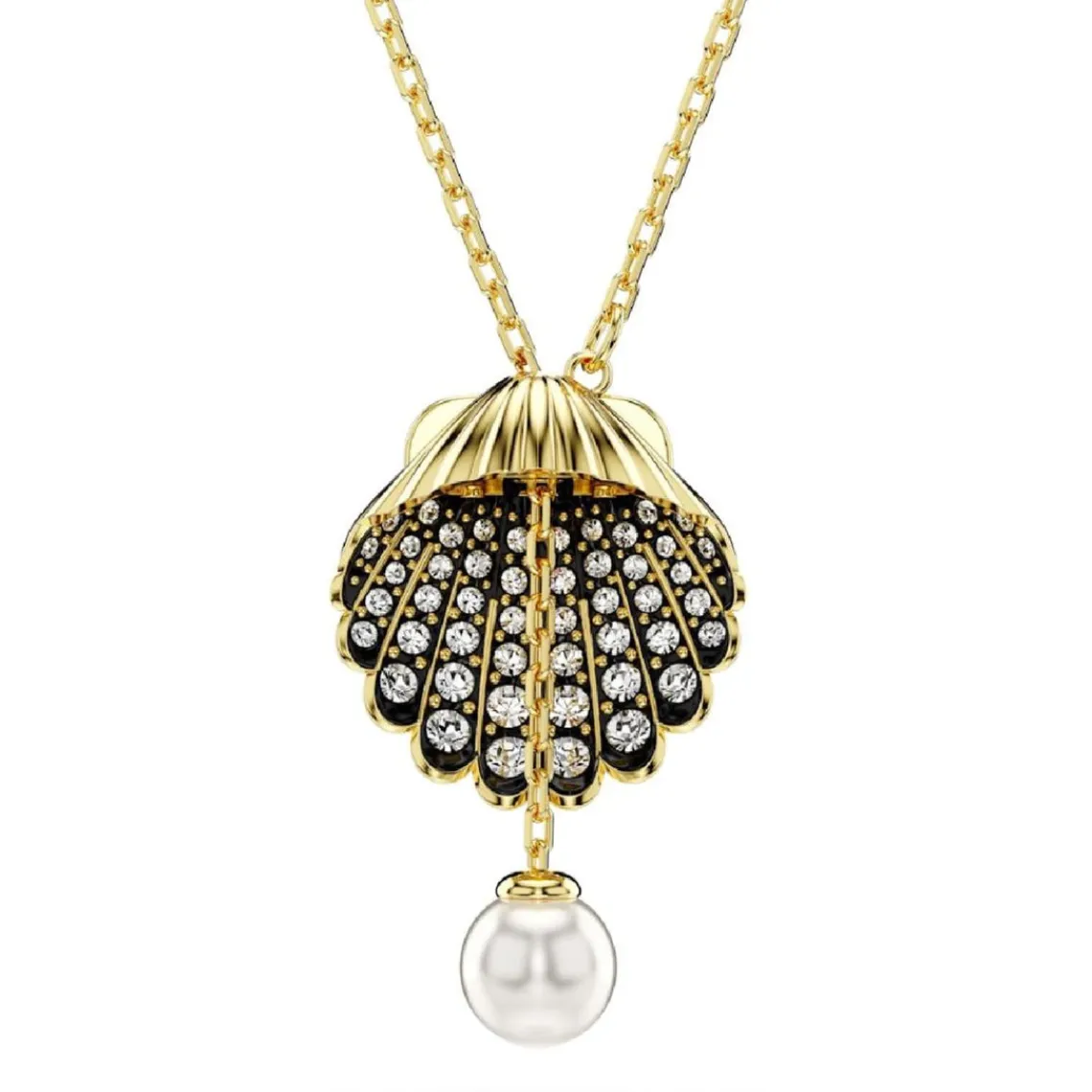 Swarovski Bijoux Collier Femme Swarovski Idyllia F Shell - 5683968 doré | Femme Collier Et Pendentif