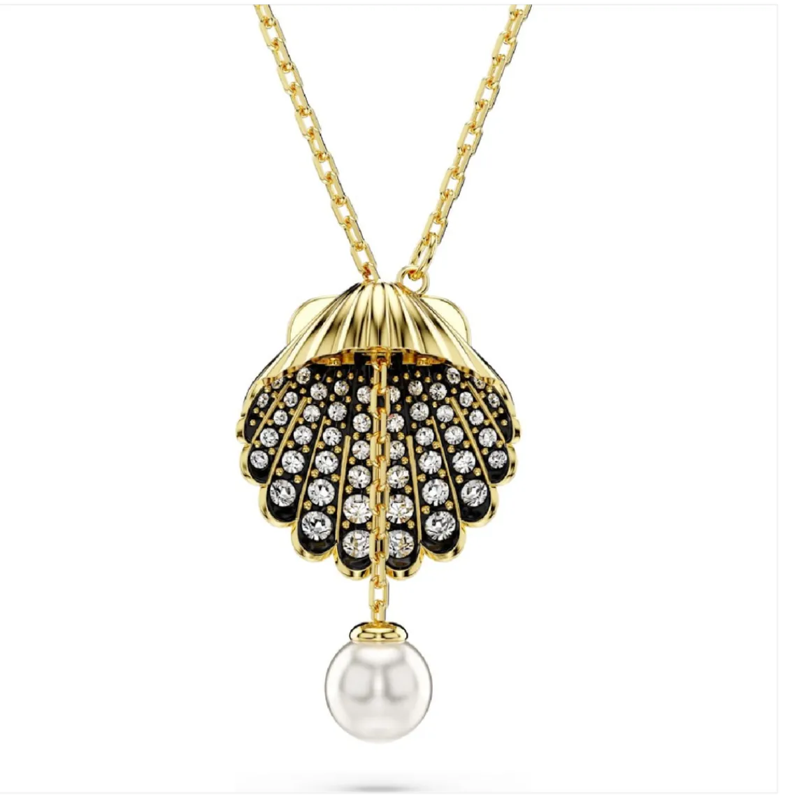 Swarovski Bijoux Collier Femme Swarovski Idyllia F Shell - 5683968 doré | Femme Collier Et Pendentif