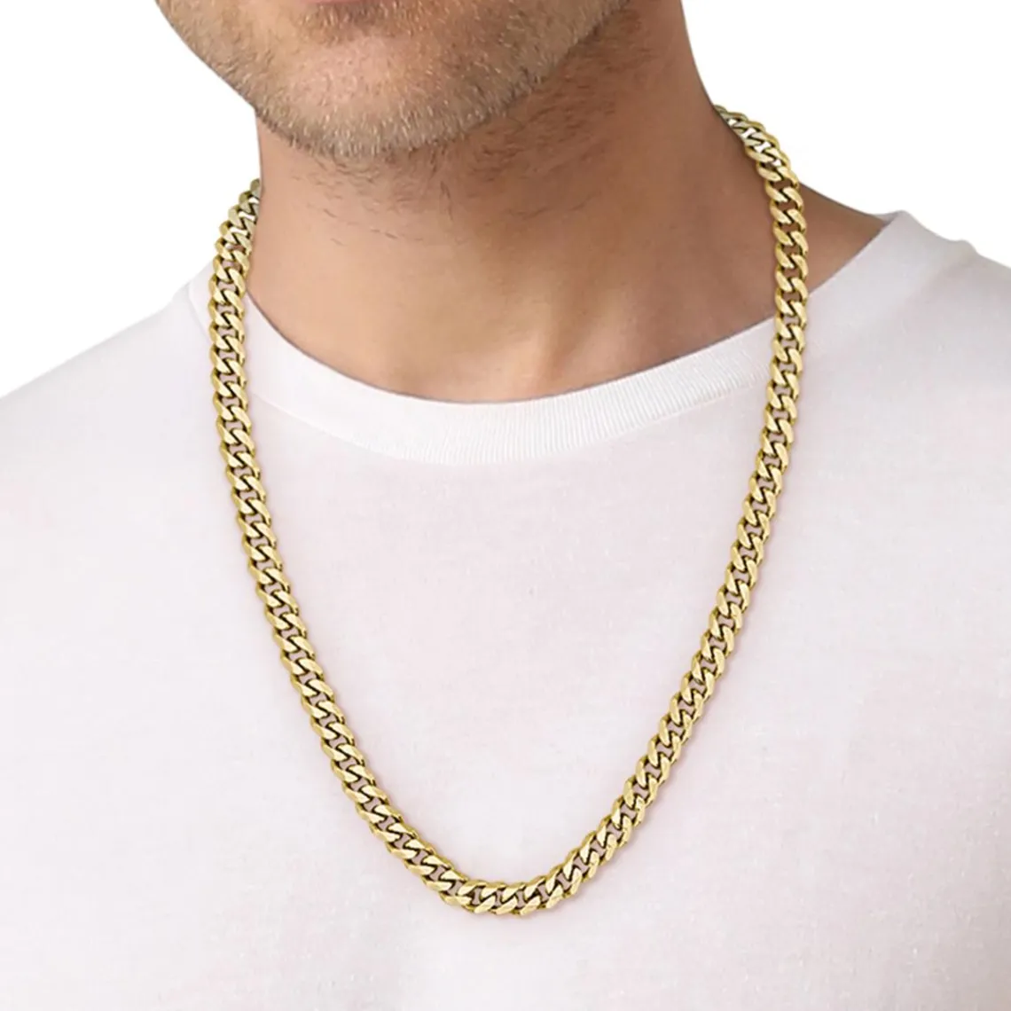 Boss Bijoux Collier Homme Chain For Him - 1580402 Acier Doré | Homme Colliers Et Pendentifs