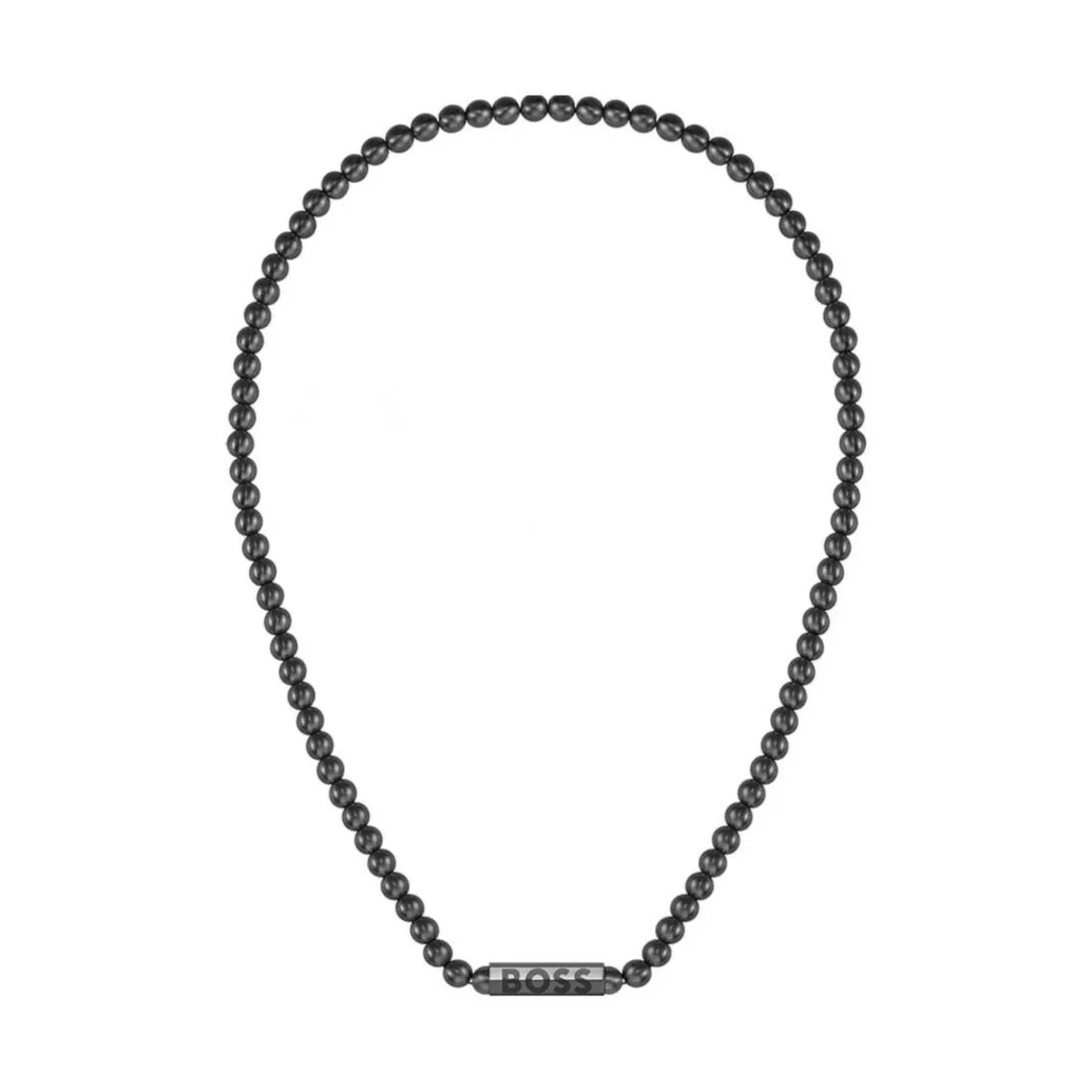 Boss Bijoux Collier Homme Sphere Metal - 1580657 Acier Noir | Homme Colliers Et Pendentifs